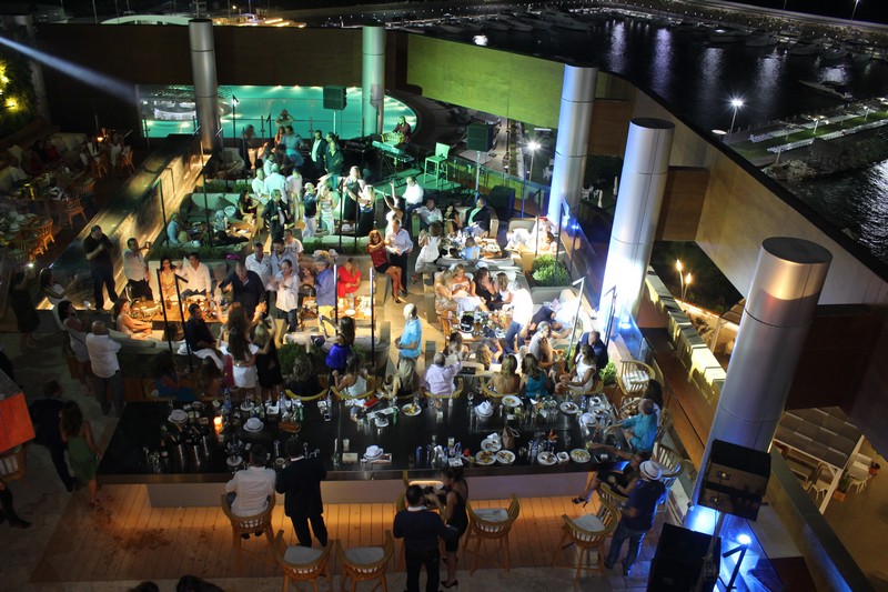 SkyLounge rooftop on Saturday Night